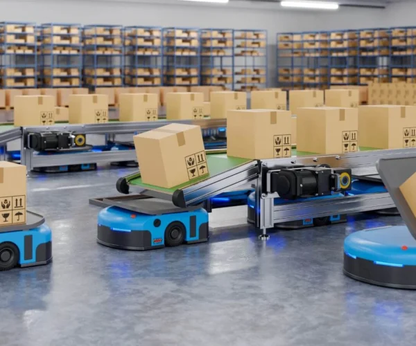 Intelligent AMRs and fleet management software for automating material transport