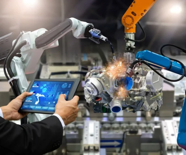 AI vision systems for industrial robots and smart manufacturing labs in education